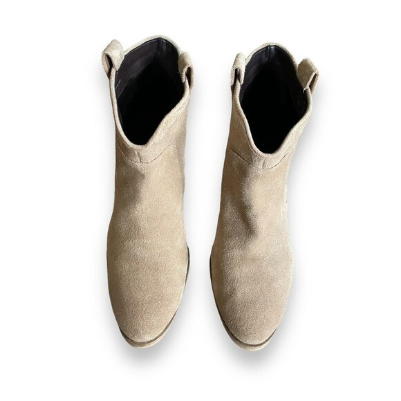 Cole Haan Shoes - Cole Haan Grand Series WM SZ 9 Raya Hidden Wedge Suede Booties Beige